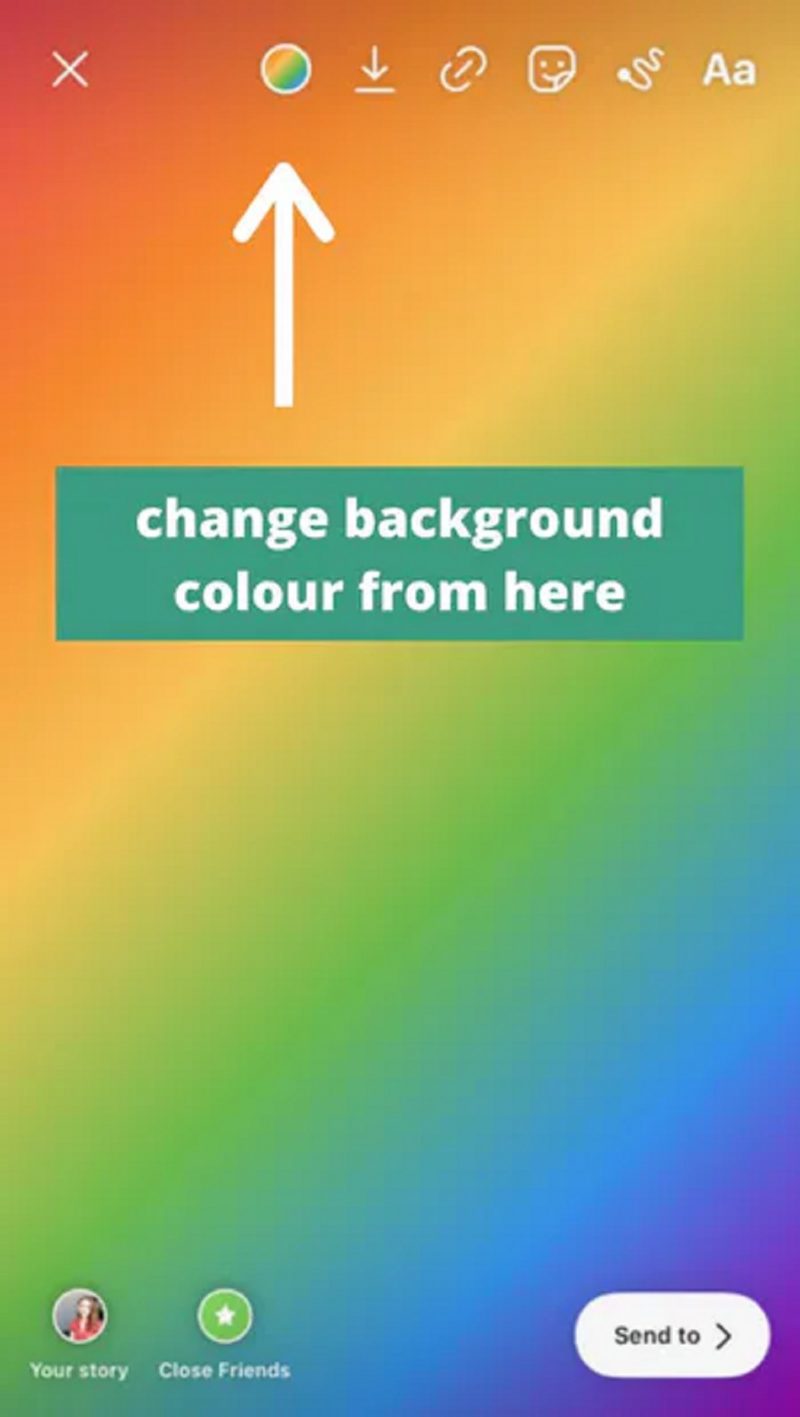 Change The Background Color On Instagram Story