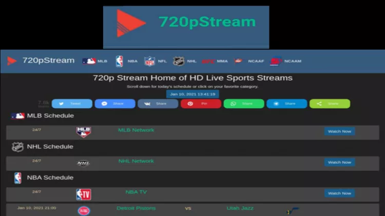 Top 10 Best Sites like 720pstream Worth Checking for Sports Enthusiasts