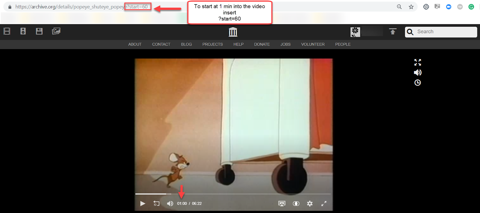Internet Archive’s Video Section